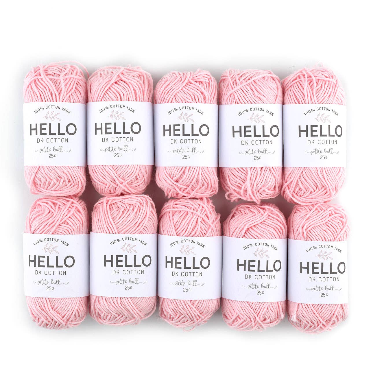 Creative World of Crafts – wholesale Garn – HEJ 100% bomull 25g Amigurumi garn förpackning med 10 bollar0