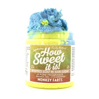 Country Bathhouse - Wholesale Whipped Soap - How Sweet It Is - Monkey Farts