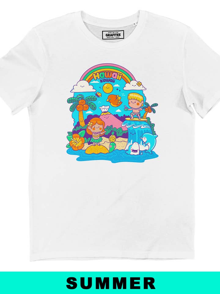 Hawai Kawai T-shirt - Organic cotton graphic tee shirt for wholesale by Grafitee