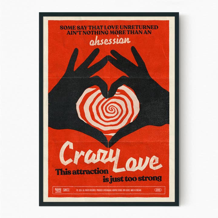 Crazy Love - Music Print for wholesale by Reign&Hail