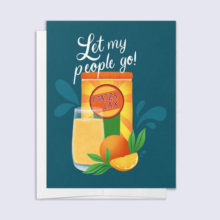 Matza Lax Card for wholesale by Palindrome Art