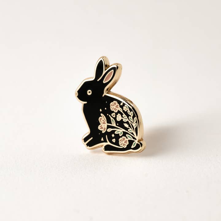 Happily Plants - Wholesale Lapel Pin/Button - Rabbit Lapel Pin, Bunny Garden Wildlife Gifts4