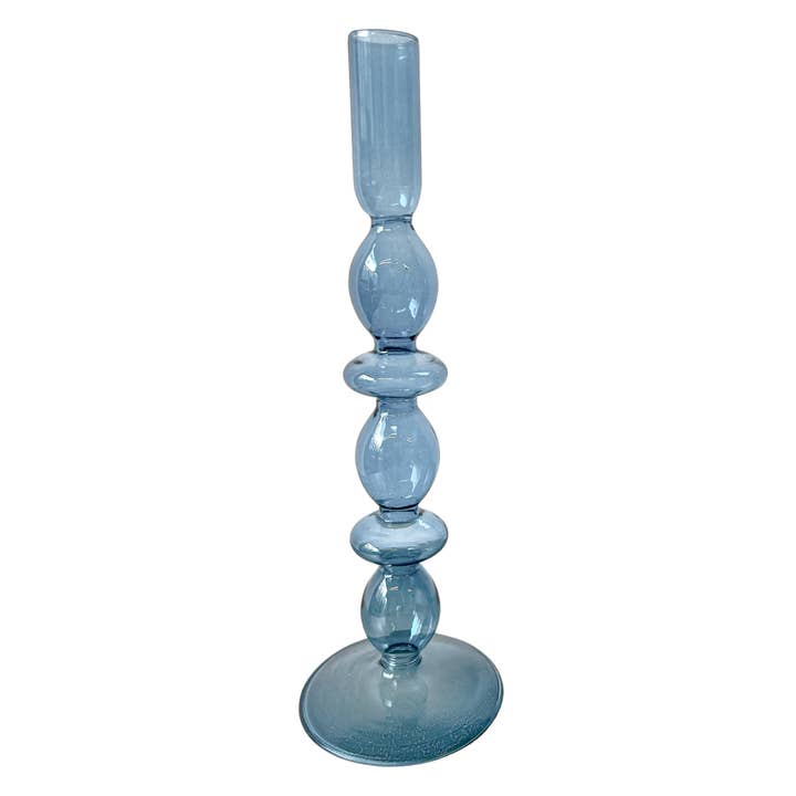Ro’Table NYC - Wholesale Candle Holder - Azure Blue Candle Holder - Pair