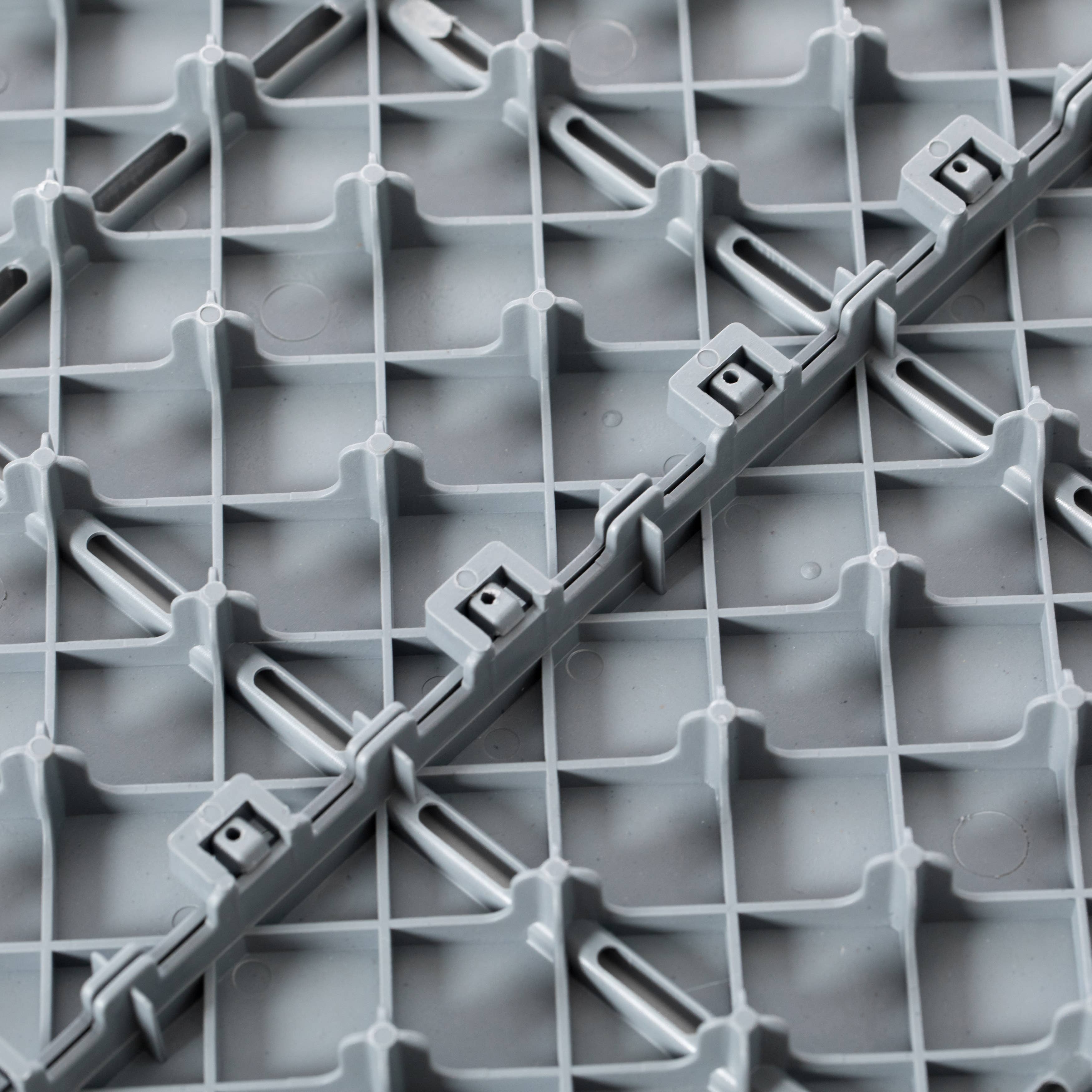 Quickway Imports – wholesale Outdoor ornament/decor – Gray Interlocking Garden Path Tiles Floor Paver, Pack of 512