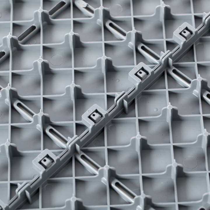 Quickway Imports – wholesale Outdoor ornament/decor – Gray Interlocking Garden Path Tiles Floor Paver, Pack of 512