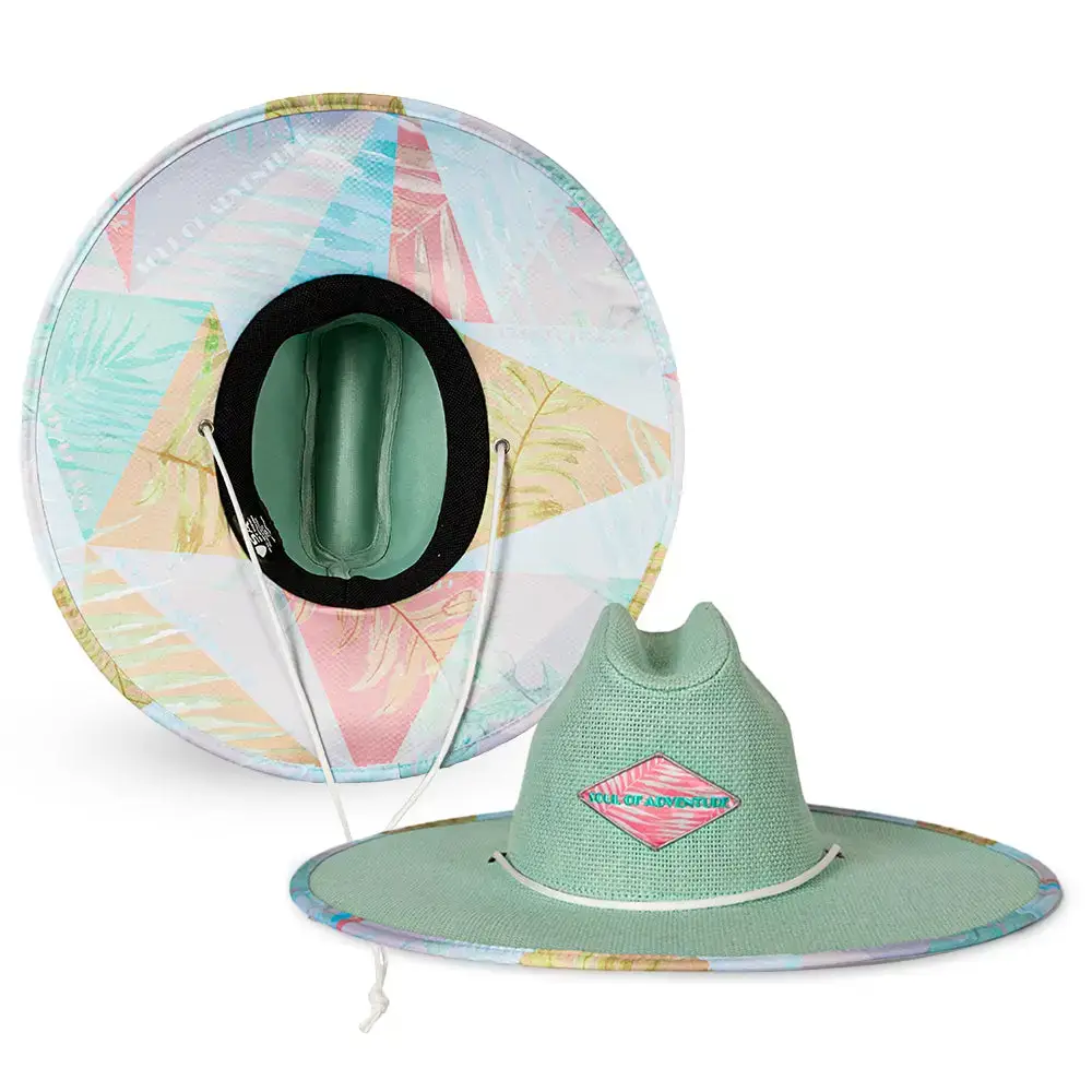 Soul of Adventure - Wholesale Straw Hat - Unisex - Keys Straw Hat / Lifeguard Hat – Wide Brim, UPF 50+17