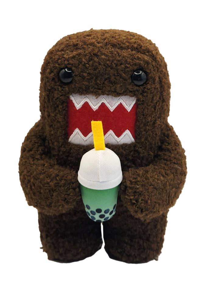 Domo with Boba Tea Drink 6.5“ Licensed Plush - Bulk for wholesale by License 2 Play Toys