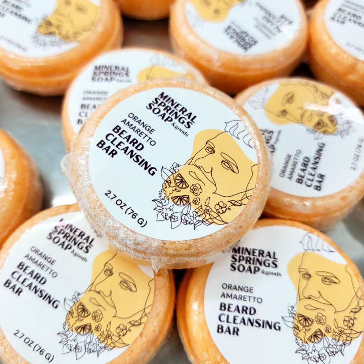 Solid Beard Wash Bar (pH-Balanced, Travel Friendly) for wholesale by Modern Soapmaking