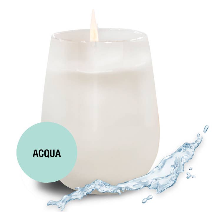 Bougie Signature Acqua pour la vente par Saluté by Sempre Beve