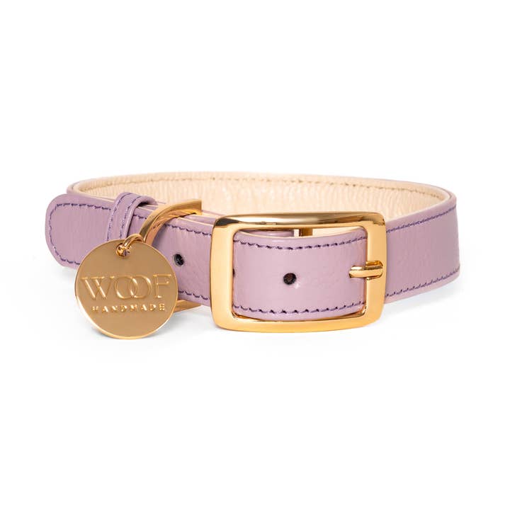Collier pour chien lilas pour la vente par Neighborwoof