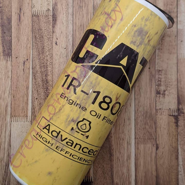 Cat Oil Filter Tumbler for wholesale by Creations by Trudy