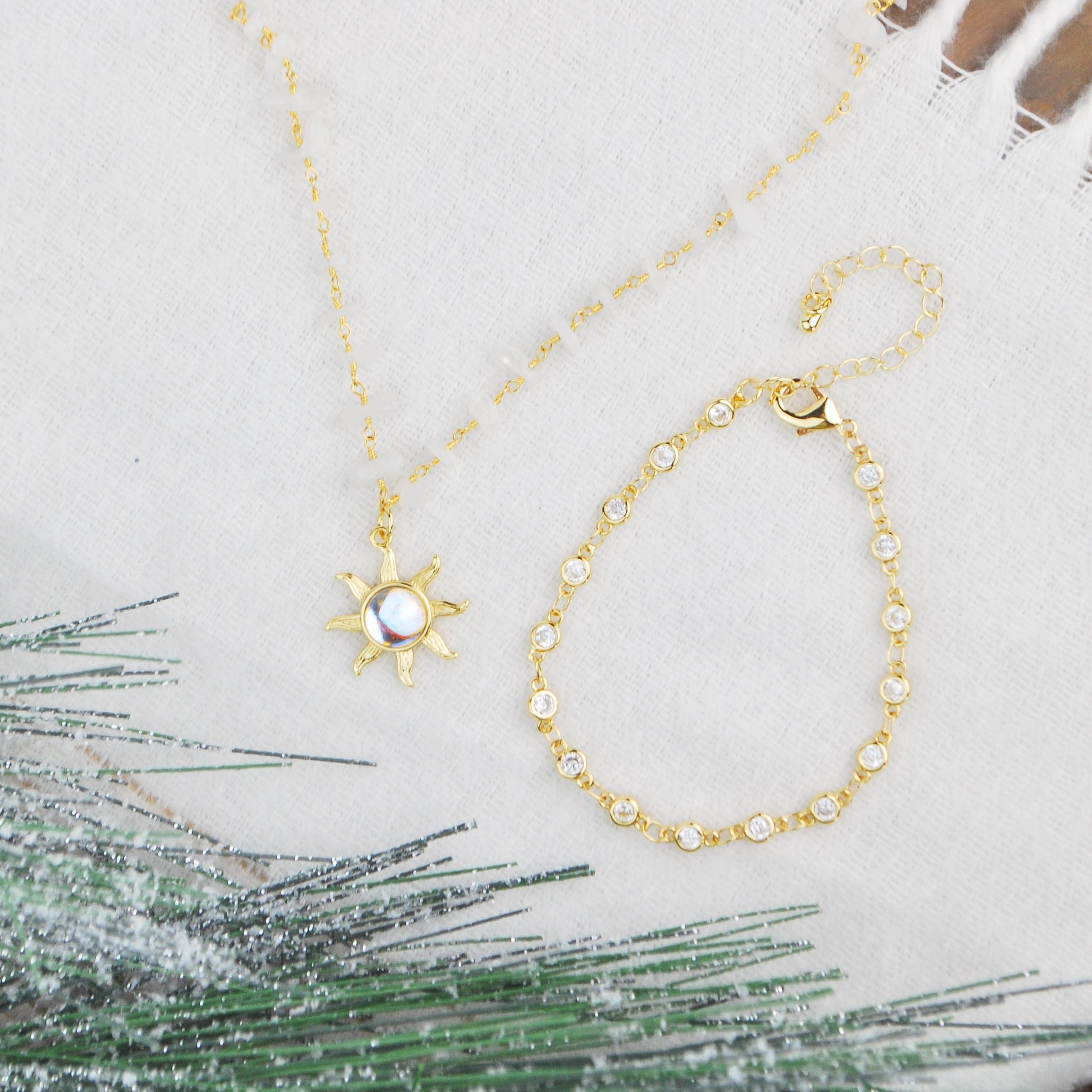 Liv Free Designs – Colar pingente/pendente por atacado – Colar Rainbow Moonstone1