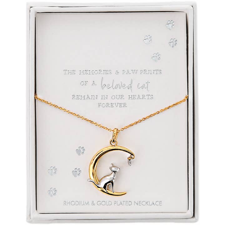 Beloved Cat - 16.5"-18.5" Pet Memorial Necklace for wholesale by Pavilion