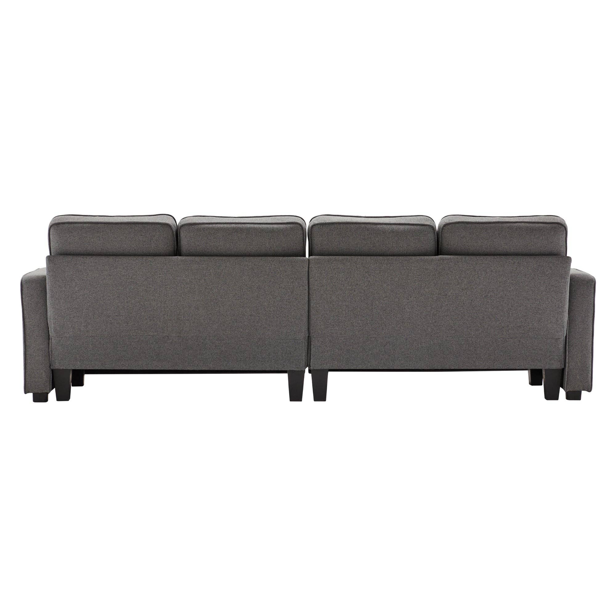 Urban Meuble - Wholesale Sofa - 4-seater sofa with gray linen armrests and 4 cushions 264*83*87cm YASITH19