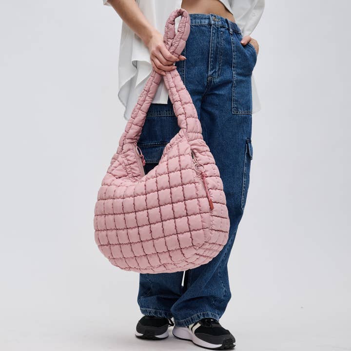 Sol and Selene - Wholesale Shoulder Bag - Women's - Revive - Quilted Puffer Nylon Hobo