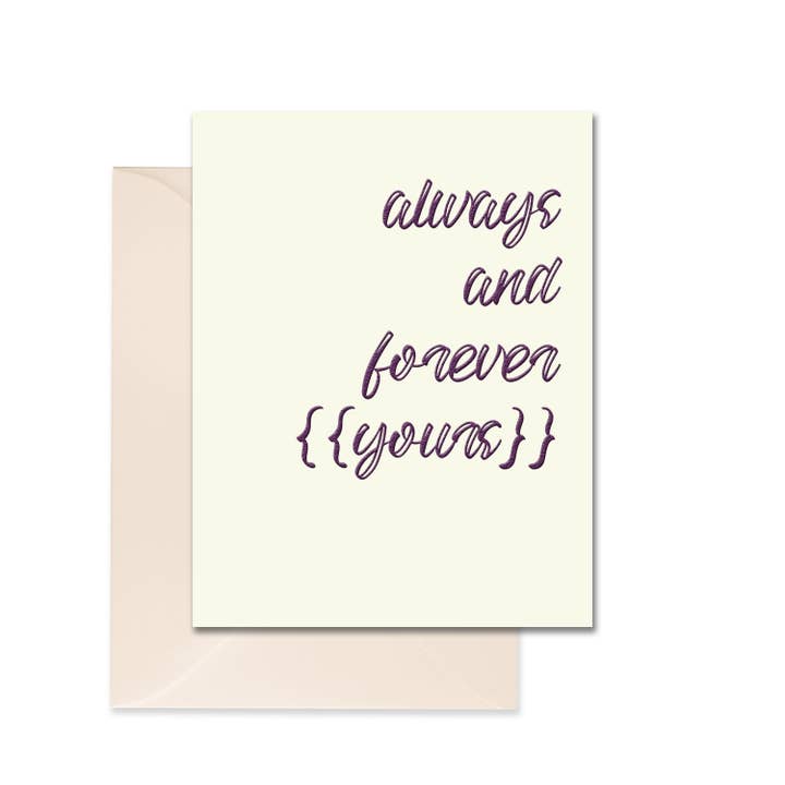 Carte de voeux Forever Yours pour la vente par Leslie Store