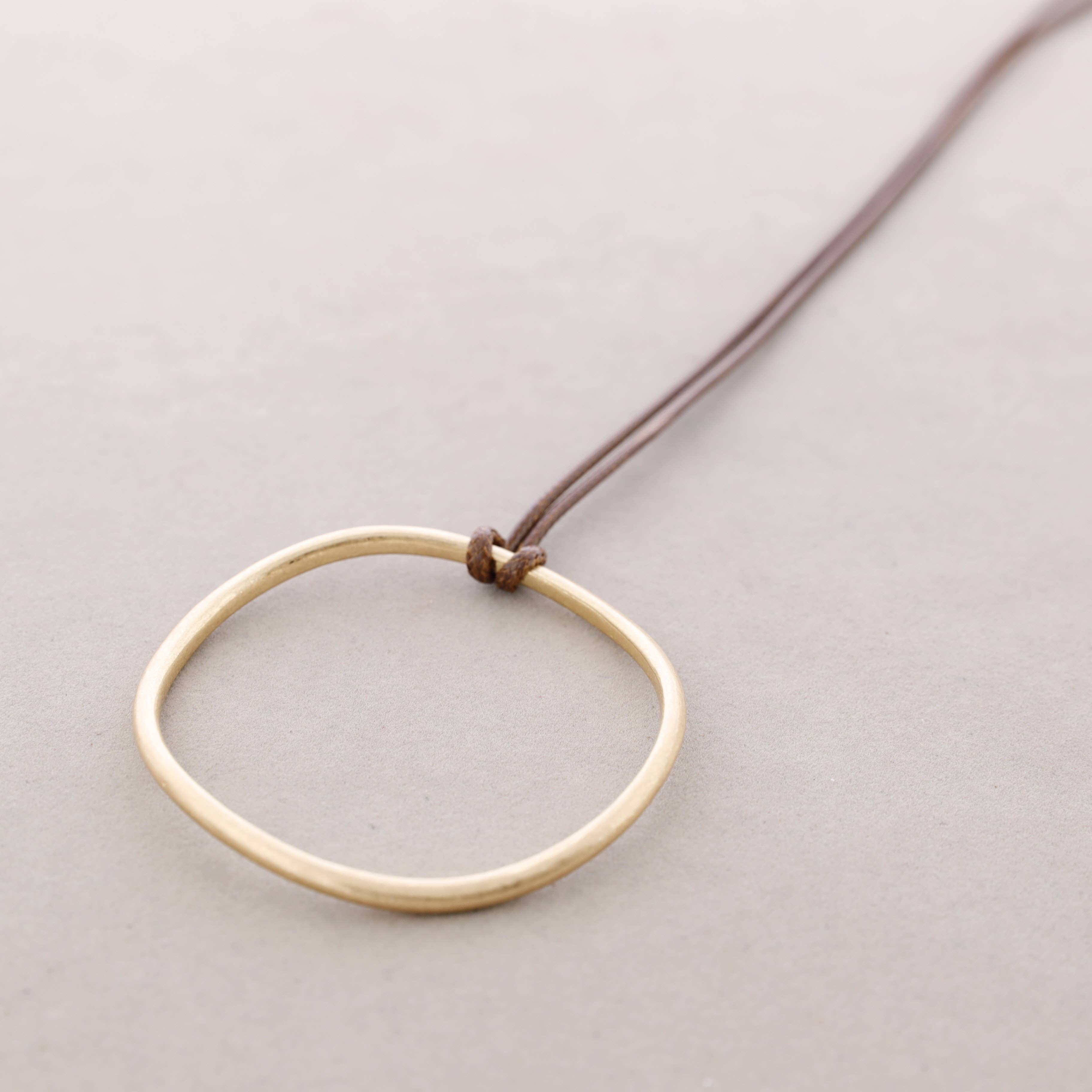 Sonata - Wholesale Snap Jewelry - Long Pendant Ring Metal Necklace12