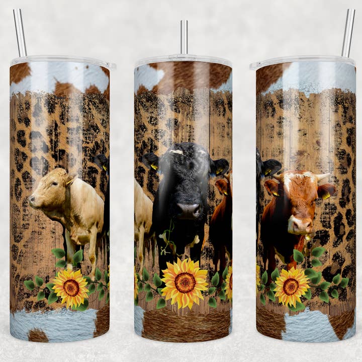 20 Ounce Tumbler~ Cows for wholesale by Paxton's One Stop Shop LLC