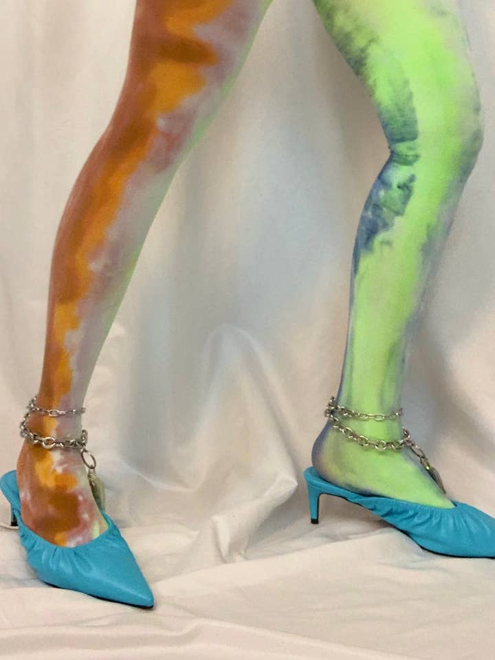 Shop Journal Vintage - Venta al por mayor Medias - Mujer - Medias de acuarela Drip Dye0