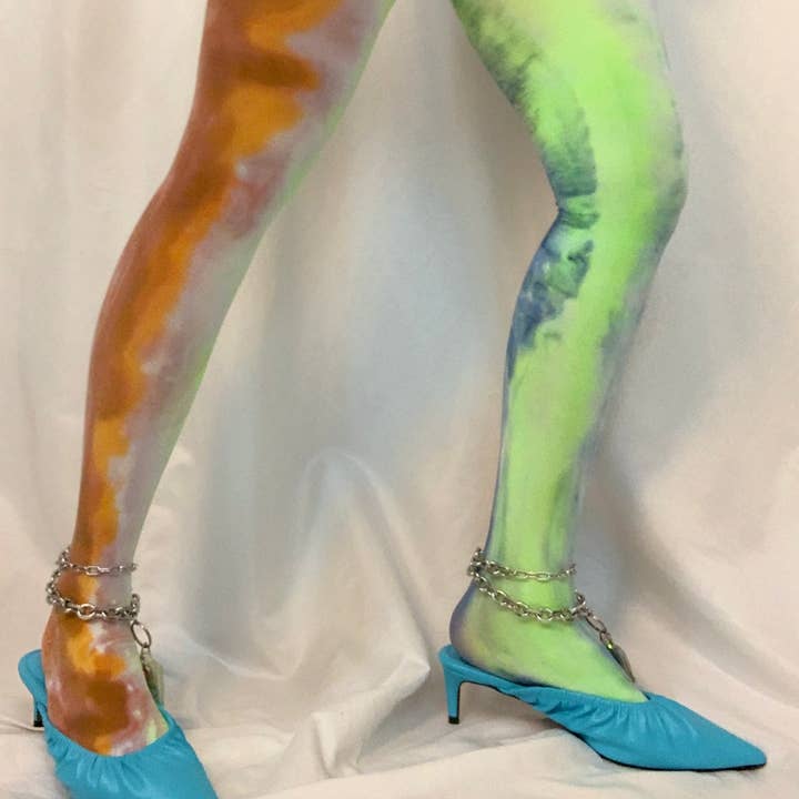 Shop Journal Vintage - Vendita all'ingrosso Collant - Donna - Collant ad acquerello Drip Dye0