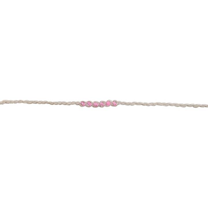 BR Linen Wishlet~Pink-25 for wholesale by World End Imports Jewelry & Gifts