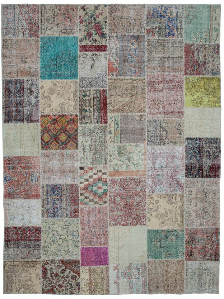 Tapis Patchwork Multicolore 10x13 - 34823 pour la vente par RUG N CARPET