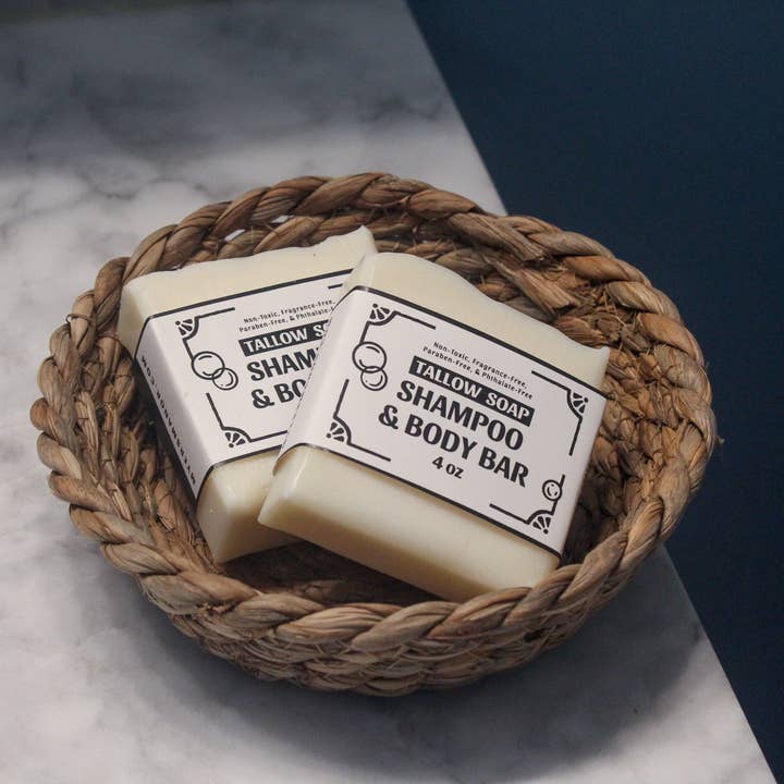 Myers Manor LLC - Wholesale Bar Soap - Grass-Fed Tallow Soap Shampoo & Body Soap Bar - 4 oz.