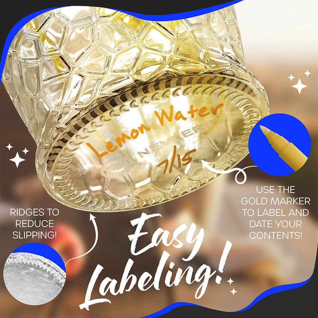 Nevlers - Wholesale Food storage container - Nevlers 17 oz Textured Swing Top Bottles (Pack of 12) | Includes Funnel, Brush, Tags, Shrink Wrap and Marker4