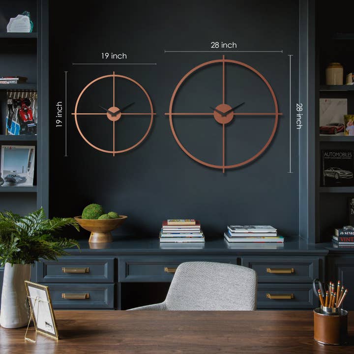 NOXART LLC - Wholesale Wall Clock - Arcadia Metal Wall Clock - APS0757