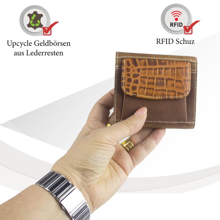 Sunsa – Großhandel Brieftasche – Damen – Kleine Geldbörse. Leder Portemonnaie. Nachhaltig Geldbeutel (Kopie)