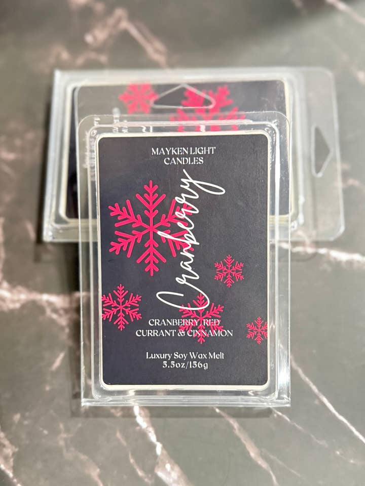 Cranberry Wax Melt for wholesale by Mayken Light Candles
