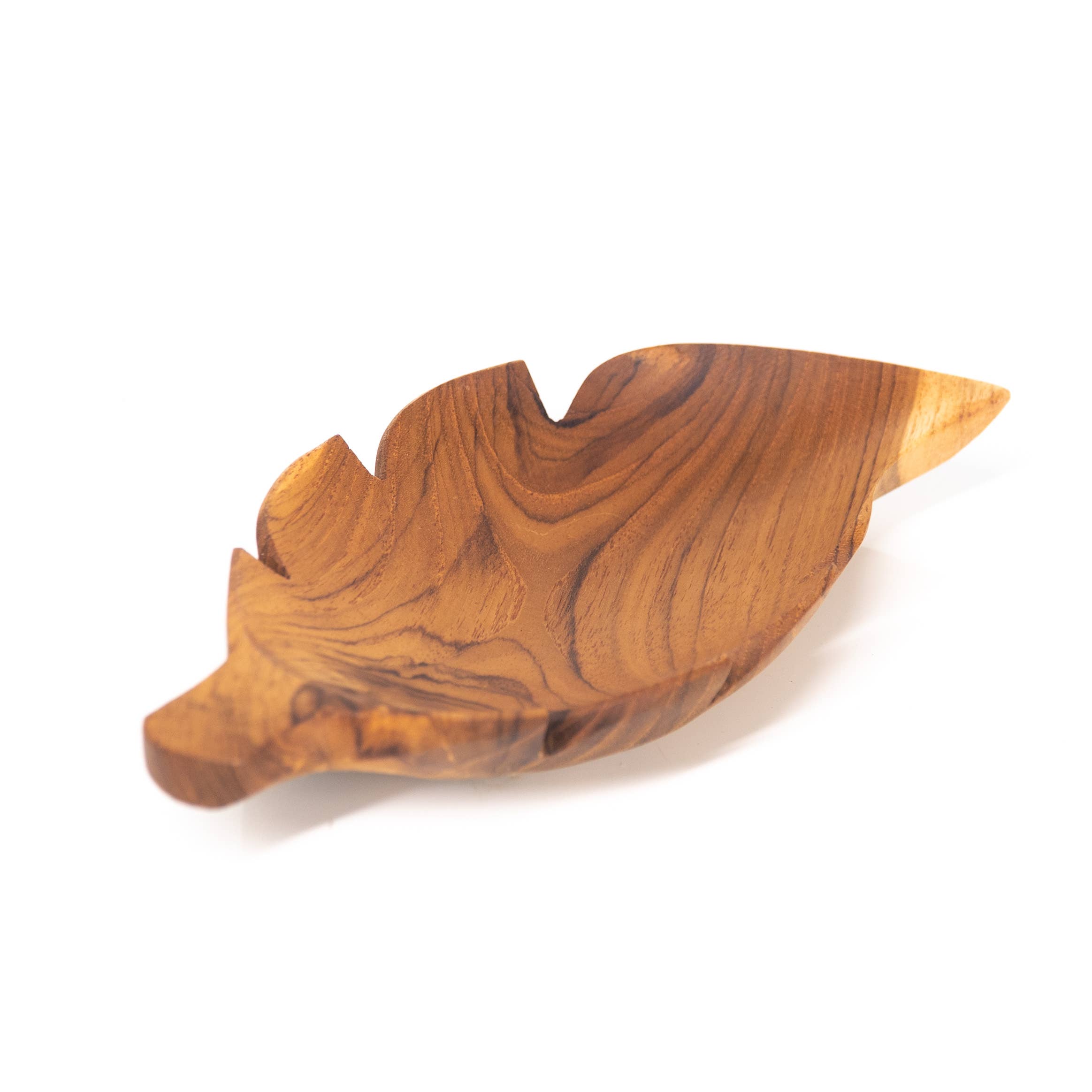 Rainforest Bowls - Wholesale Bowl - Leaf Teak Wood Plate3