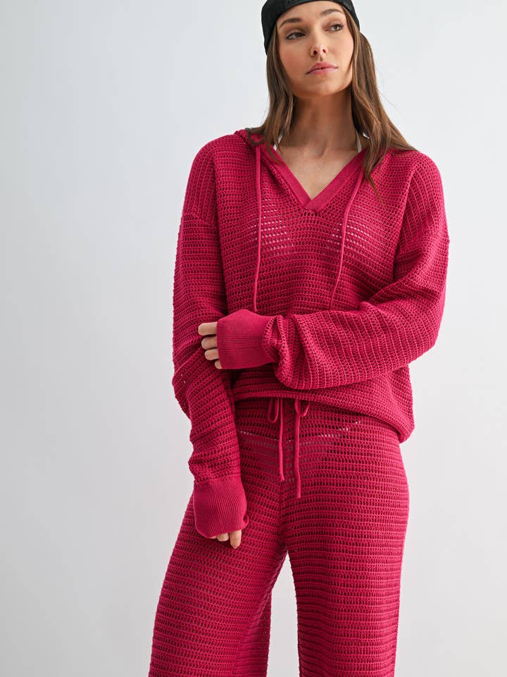 Mono B - Vendita all'ingrosso Felpa con cappuccio - Donna - Felpa all'uncinetto ariosa5