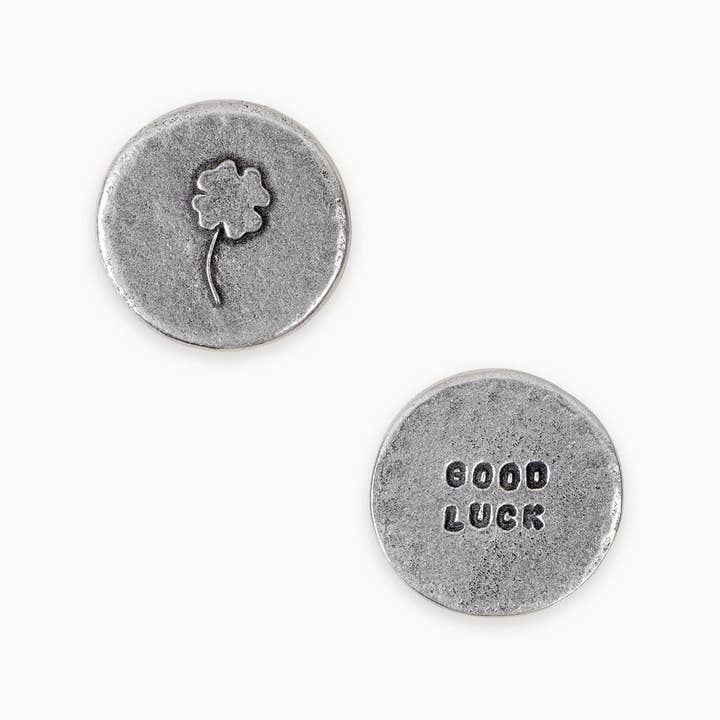 Kutuu - Venta al por mayor Moneda/objeto de coleccionista - Tarjeta simbólica de bolsillo con forma de trébol de cuatro hojas con forma de «buena suerte»