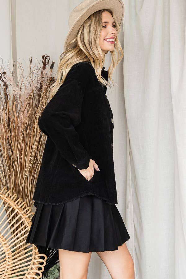 JADE BY JANE - Wholesale Jacket - Women's - RIBBED VELVET JACKET11