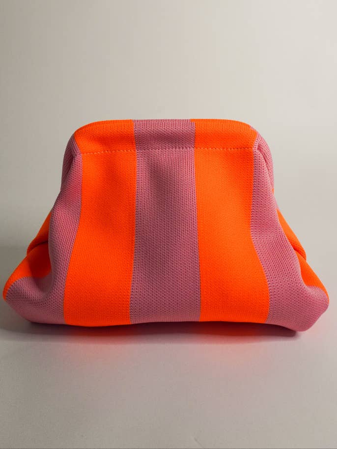 The Orange & Pink Everywhere Clutch for wholesale by A Bag Concept
