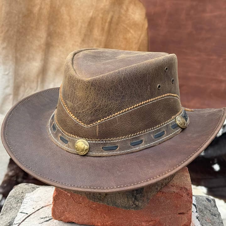 Lesa collection inc - Wholesale Cowboy Hat - Unisex - Norwich Leather Cowboy Hat Western style