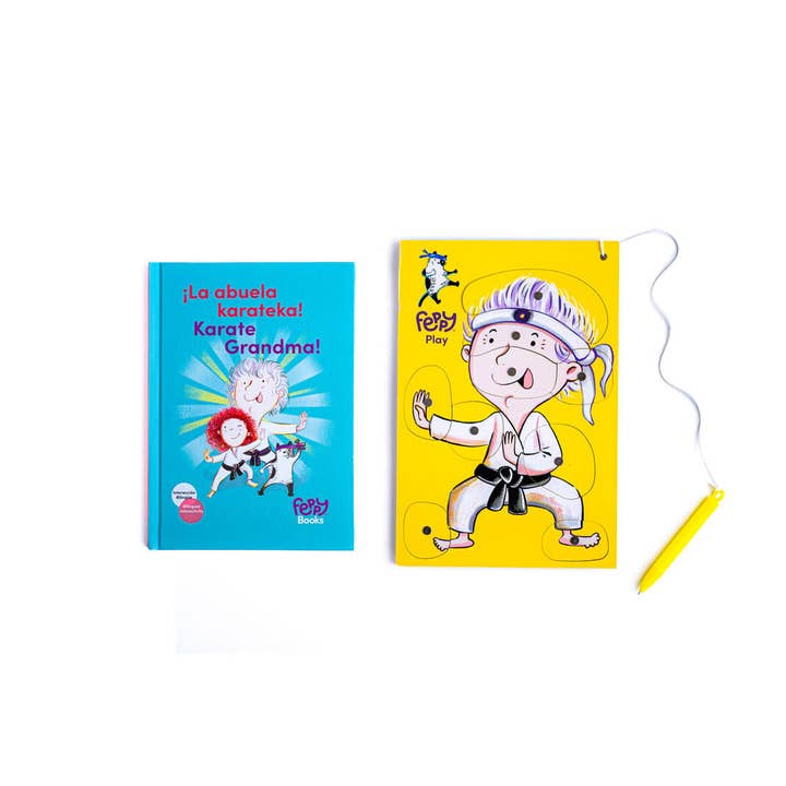 Bilingual Book & Game Bundle: La Abuela Karateca + Human Body Puzzles for wholesale by Feppy