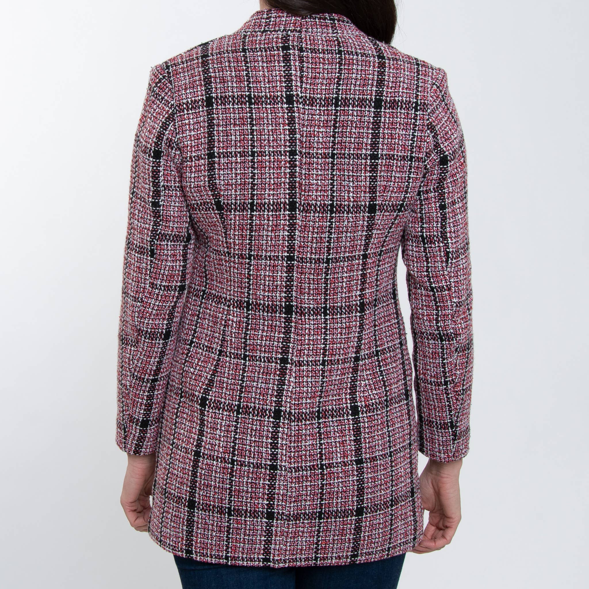 Elsie & Zoey - Wholesale Blazer - Women's - SALE - 6 Piece Lyra Plaid Long Boucle Blazer Assortment6