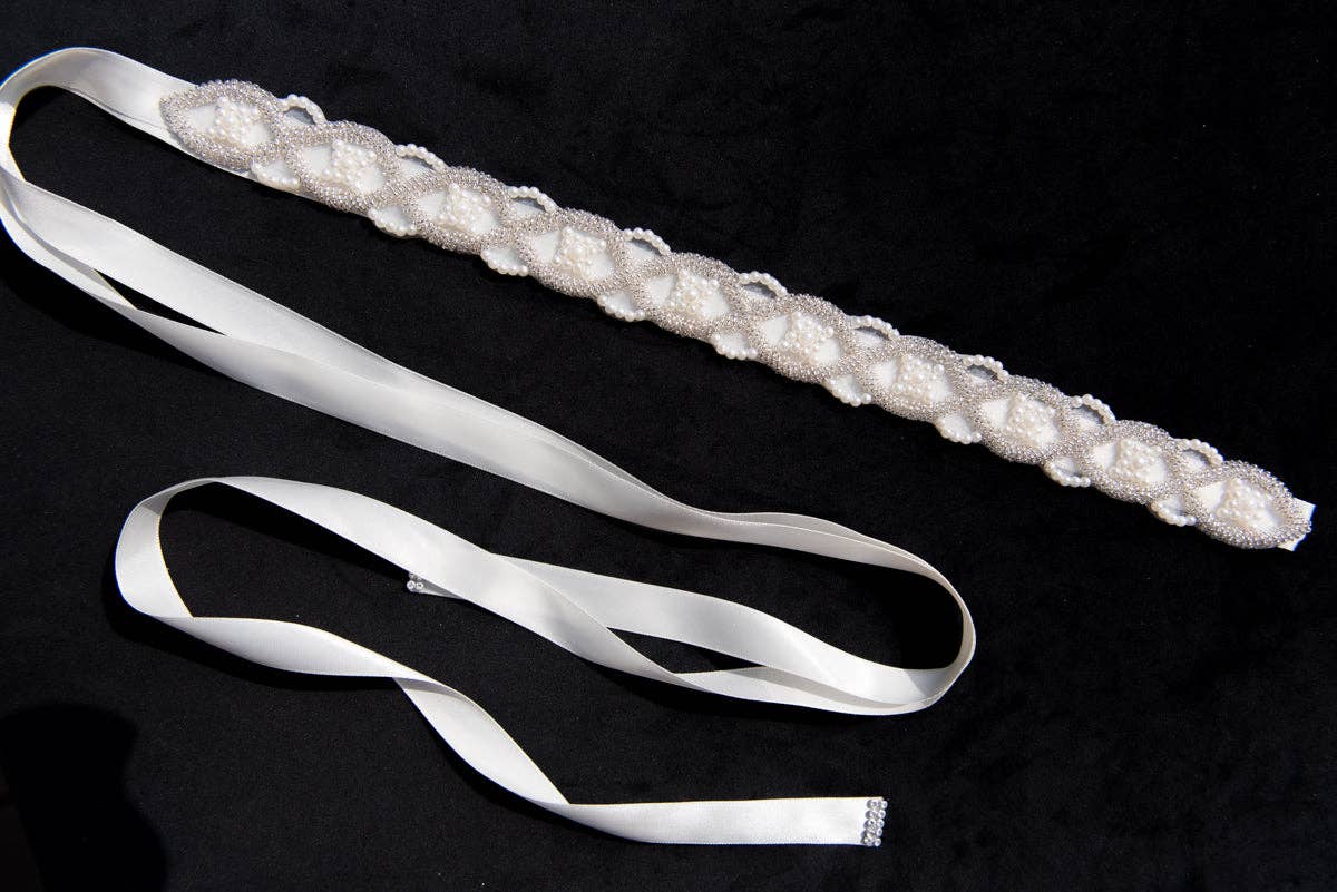 Brides and Belts - Wholesale Belt - Women's - The Wendy Handmade Pearl and Beaded Women's Belt7