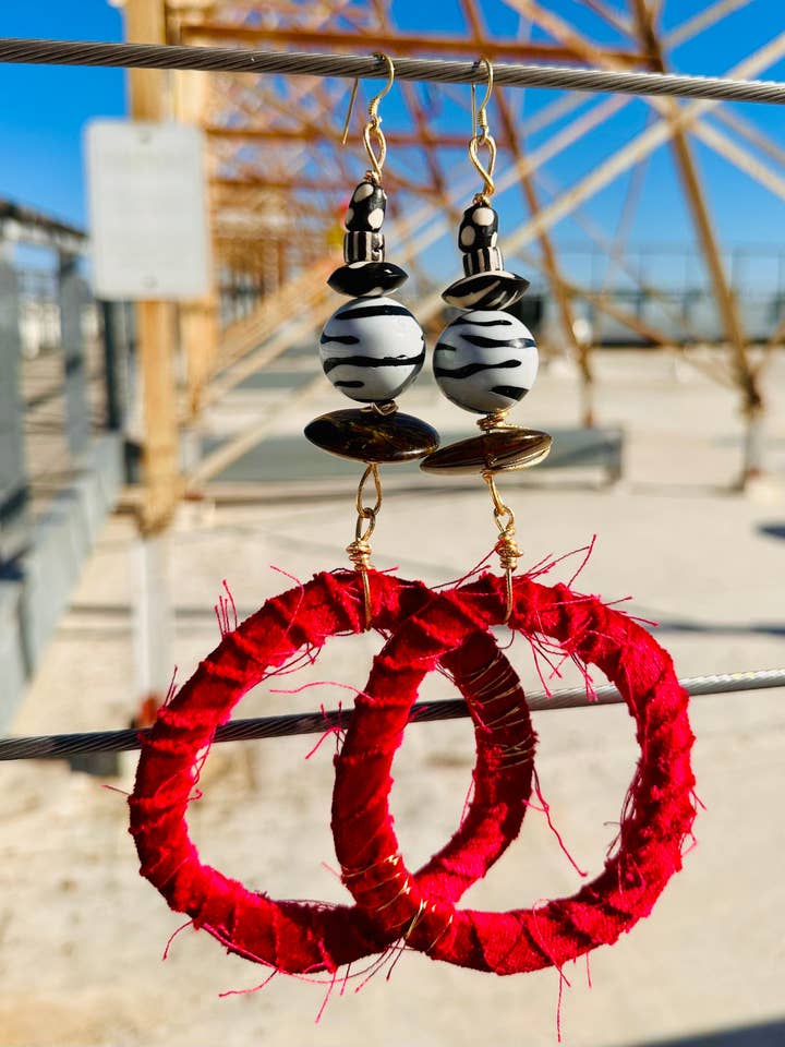 "ANGIE" - Drop Earring - 2 Colorways for wholesale by AND-MADE by Hand