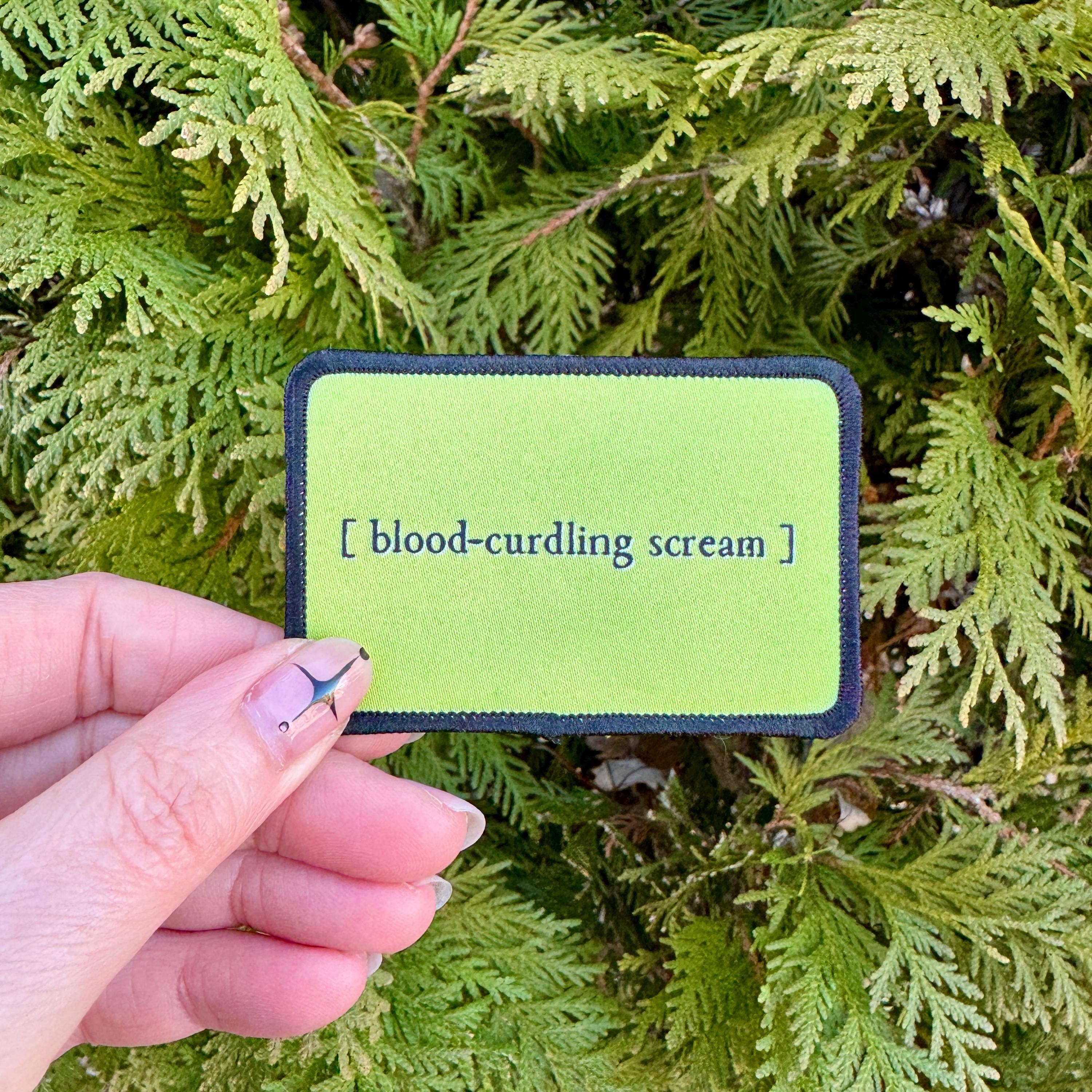 Hawburns Studio - Wholesale Patch - Blood Curdling Scream Adhesive Patch Bags/Jackets Handmade 0