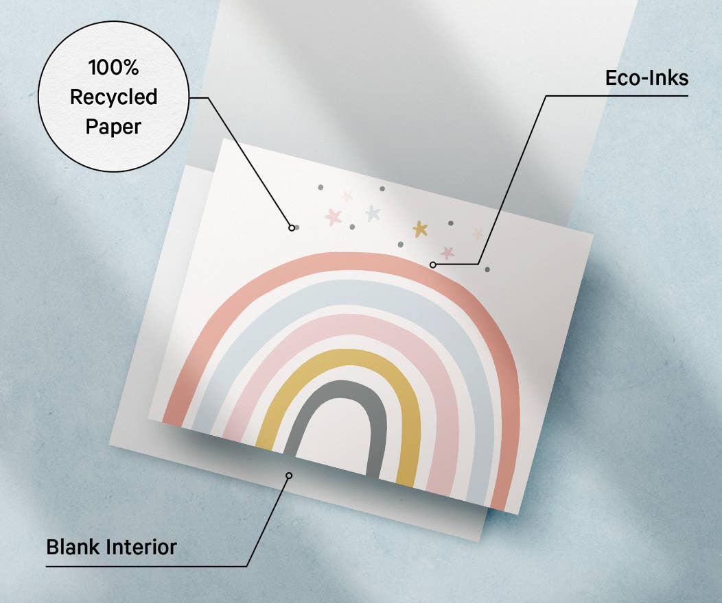 Twigs Paper - Wholesale Stationery/Notecard Set - Rainbow Greeting Card Set | Assorted Notecards6