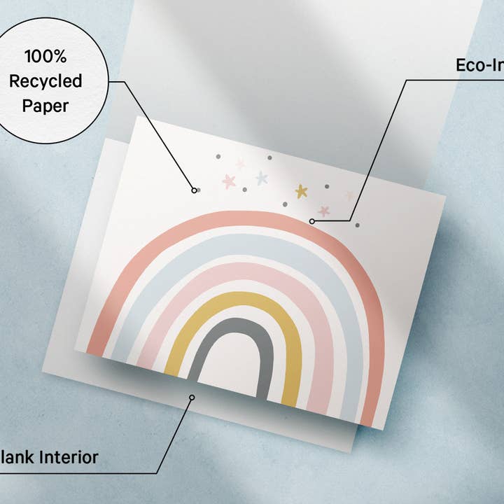 Twigs Paper - Wholesale Stationery/Notecard Set - Rainbow Greeting Card Set | Assorted Notecards6
