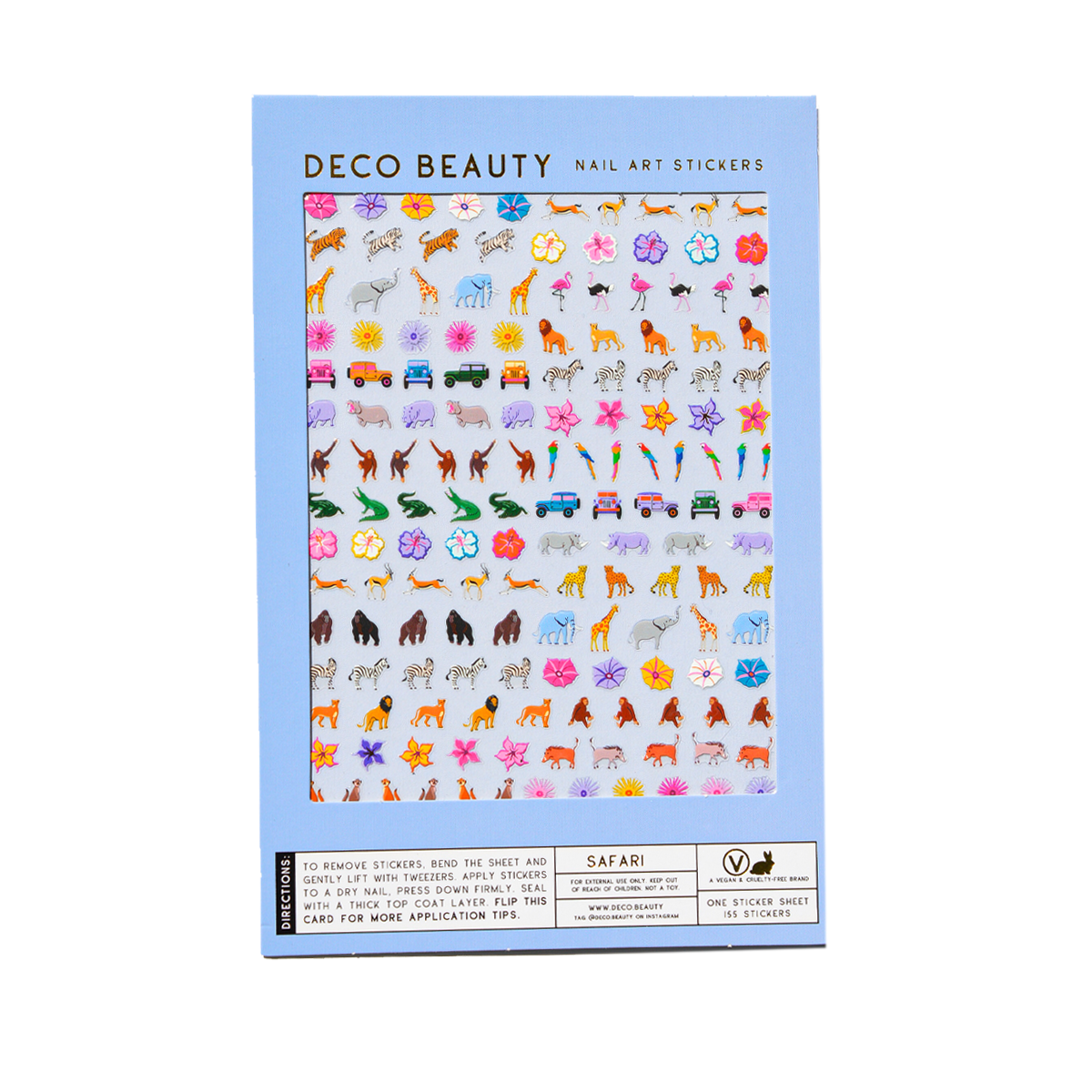 Deco Beauty - Vendita all'ingrosso Nail art/decalcomania unghie - Adesivi per Unghie - SAFARI2