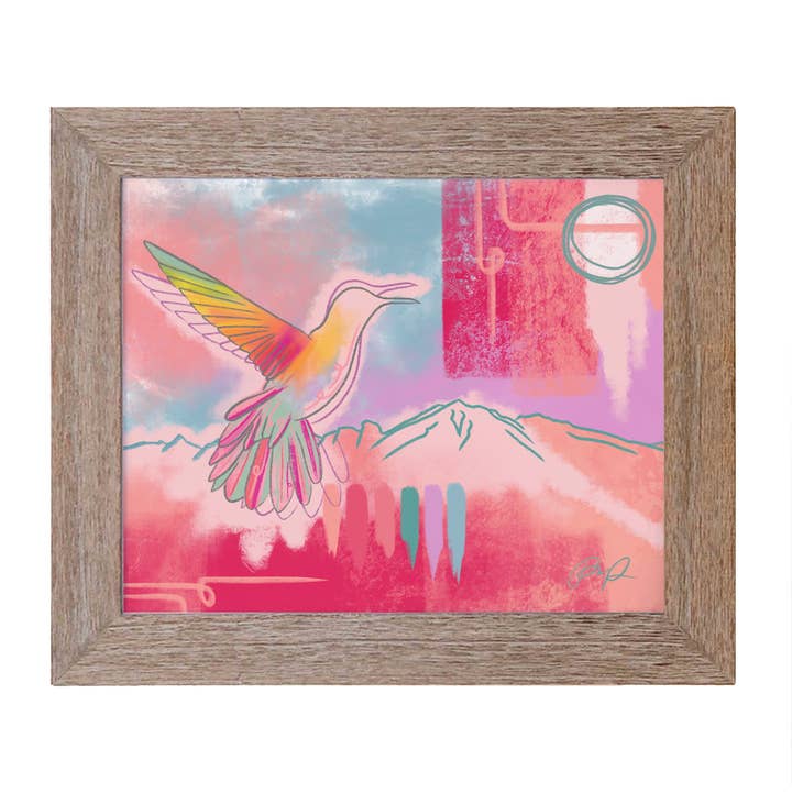 Kunstdruck „Hummingbird Dreams“ für den Großhandel von Paige Poppe Art