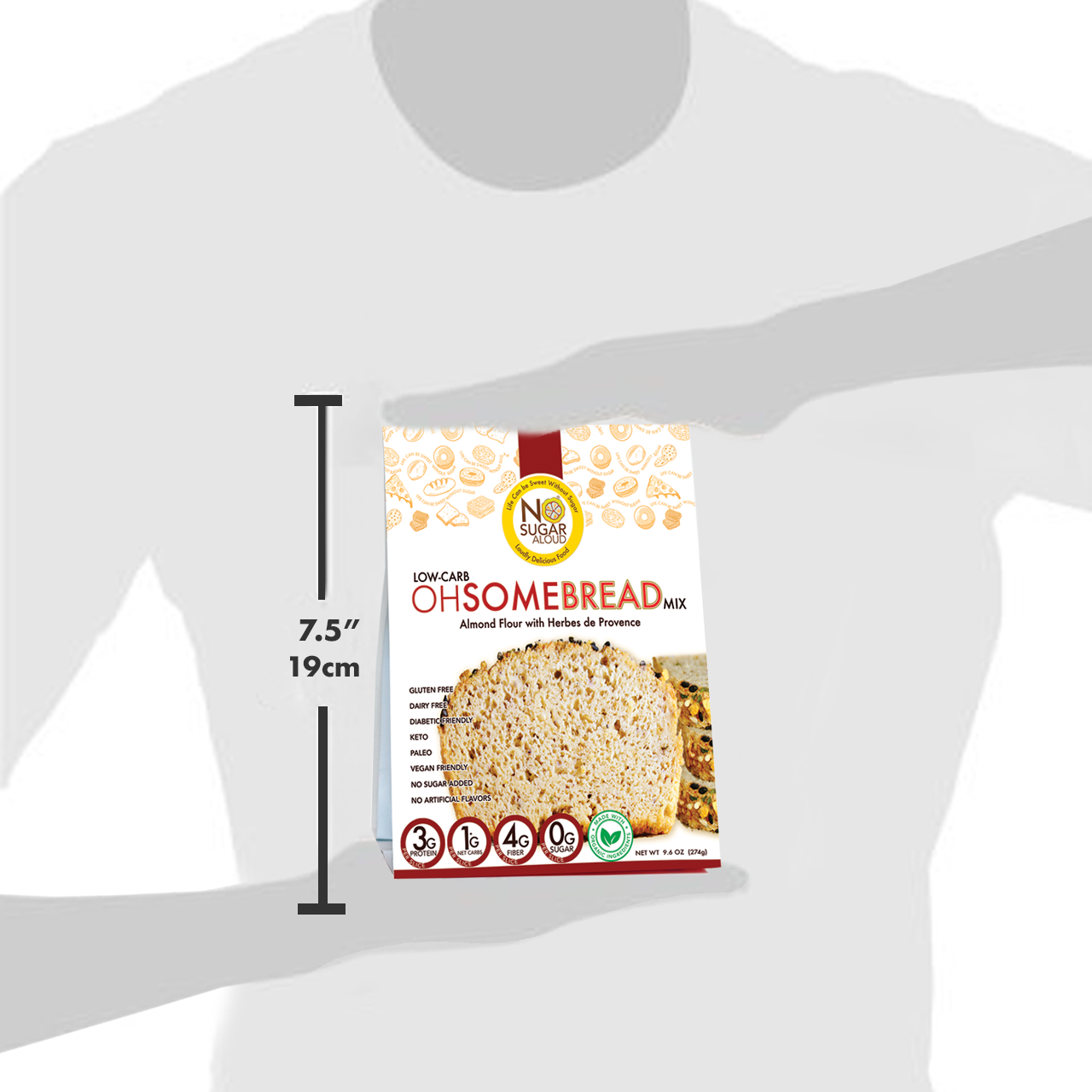 No Sugar Aloud LLC - Wholesale Bread Mix - Low-Carb OhSome Bread - Herbs de Provence Mix8