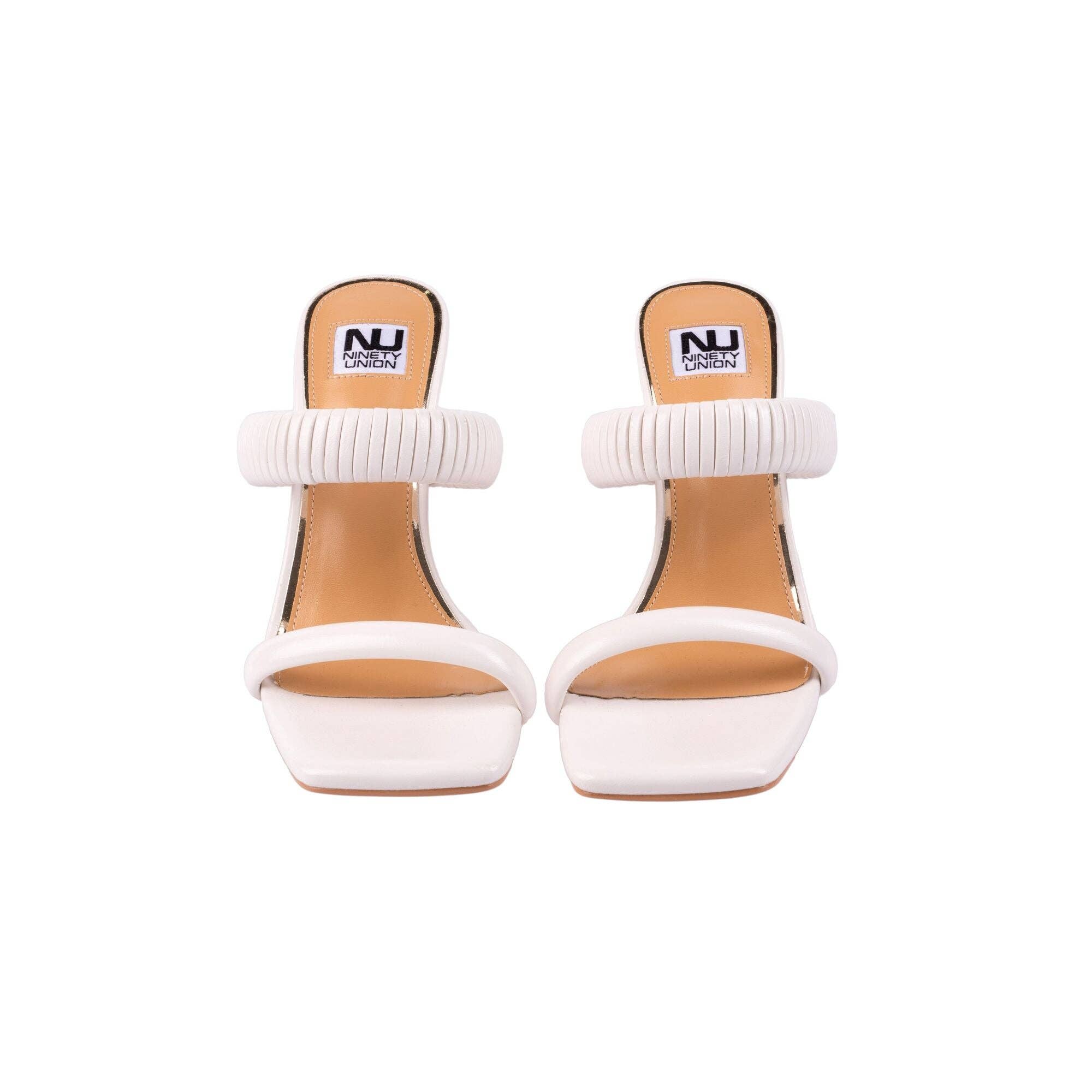 LADY COUTURE – Engroshandel Højhælede sko - Dame – Ninety Union RADDLE metalhæl plisseret tobåndsglide26