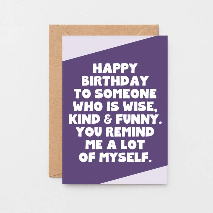 Birthday Card | Wise, Kind & Funny for wholesale by SixElevenCreations