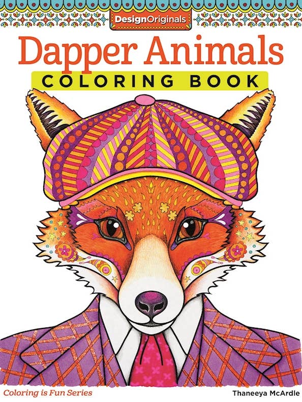 Dapper Animals Coloring Book - Grown up Designs to Color for wholesale by Fox Chapel Publishing